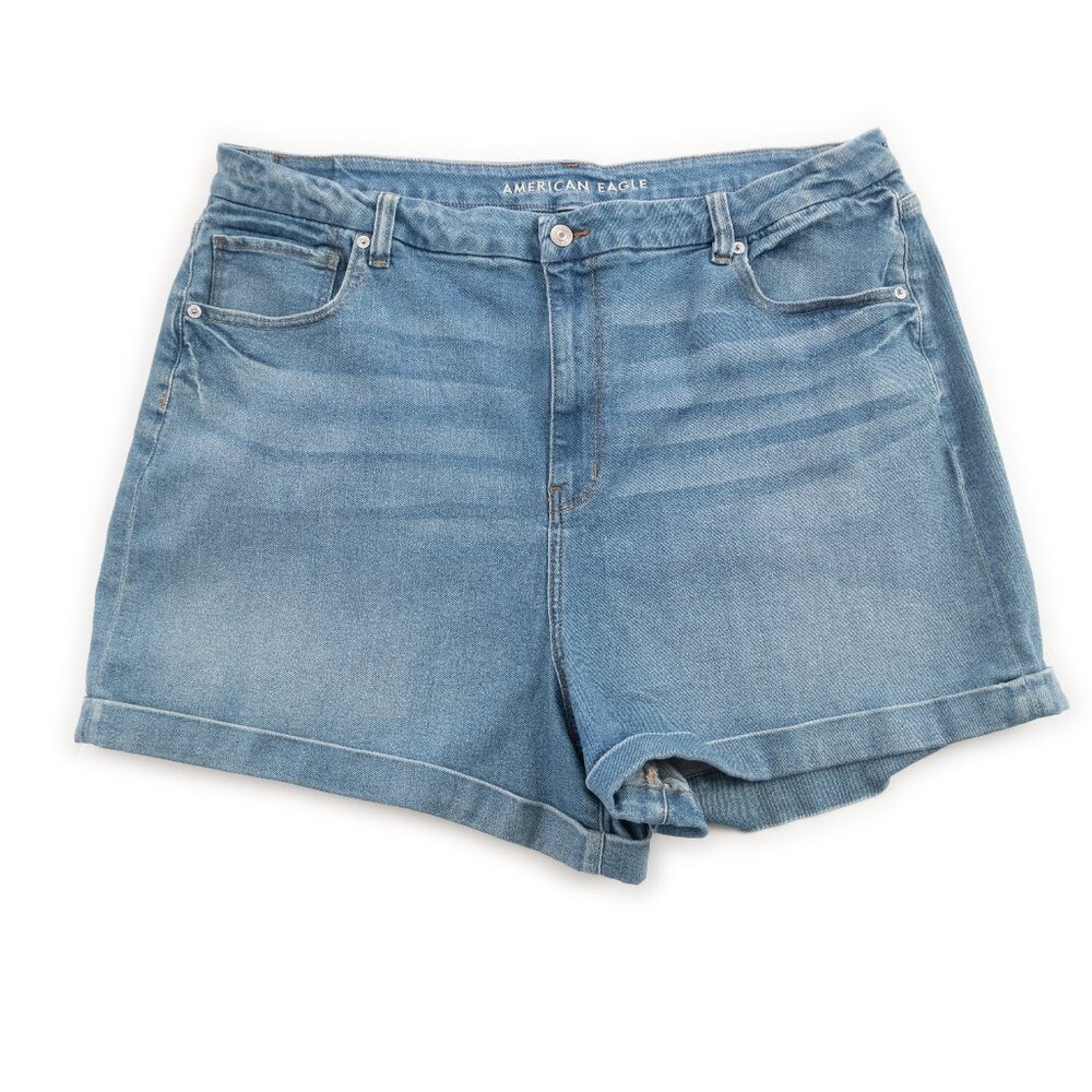 AMERICAN EAGLE Curvy Mom Short Stretch denim jean shorts size 22 NWOT